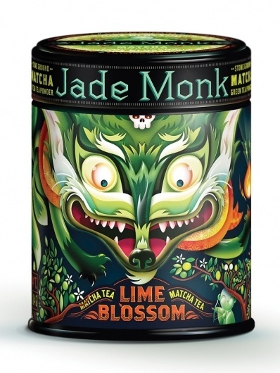 Jade Monk – Packaging de Té » Moonward » Diseño, arte, creatividad e inspiración #vector #fox #packaging #design #de #box #illustration #tea