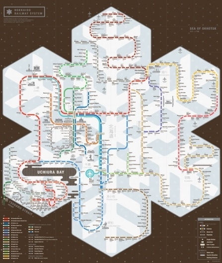 ZEROPERZERO #zeroperzero #map #subway #railway #hokkaido