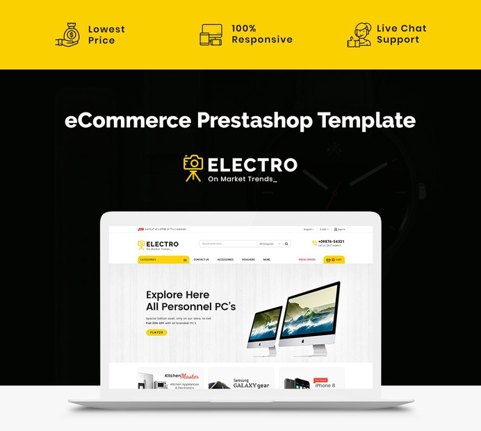 #Mega #Electronics Store - #Prestashop #Responsive #Theme #eCommerce #Website #Design #Template