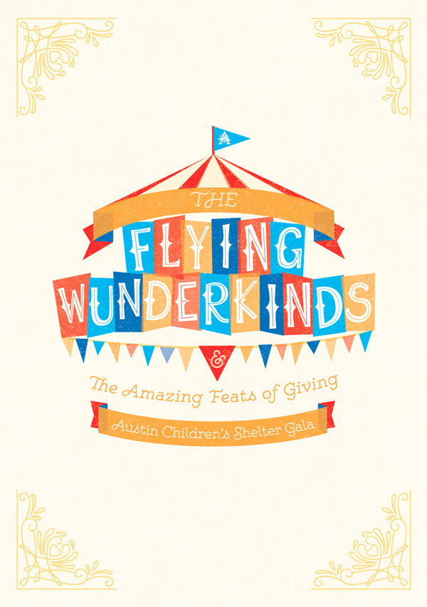 FLying Wunderkinds - Elle Tse #playful #color #circus #custom #typography