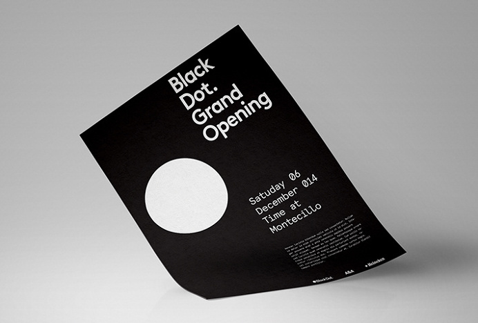 Black Dot. by A&A #graphic design #poster #print #circle