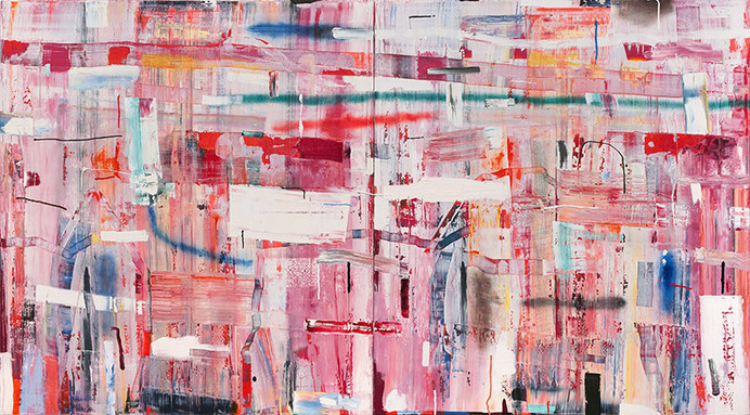 Tomory-Dodge,-Stutter,Dypych,-2014-213x365.8 #painting #colorful #art