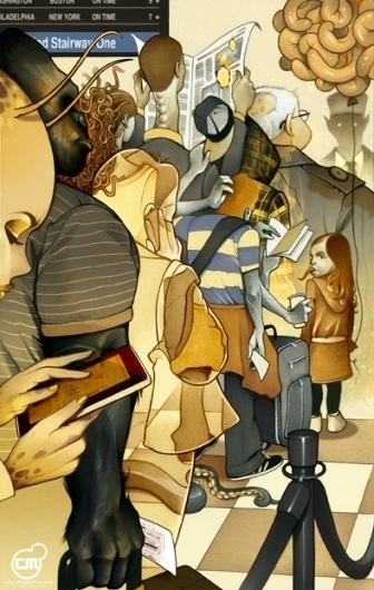 Picture phl-to-nyp « Illustration | Chris B. Murray #penn #philly #amtrak #30th #illustration #st #art #nyc #station