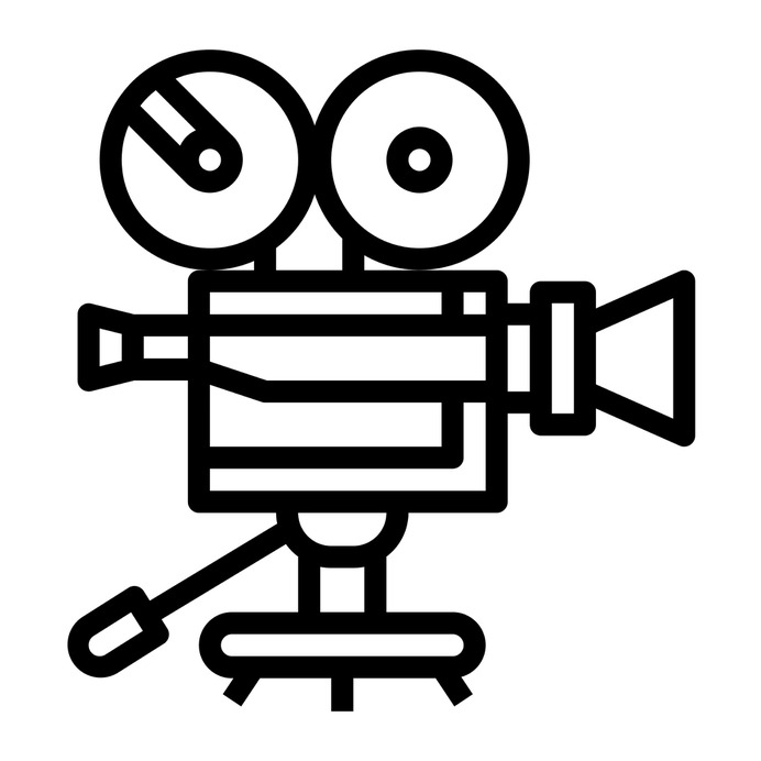 See more icon inspiration related to film, cinema, record, video cameras, video camera, recording, electronics, movie and technology on Flaticon.
