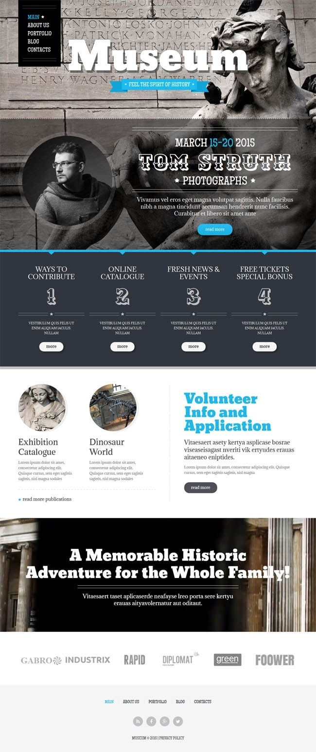 Museum : Free Responsive Drupal Theme