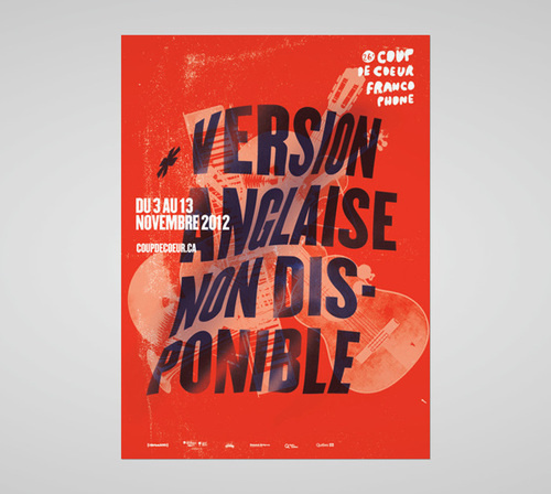 Coup De Coeur by Philippe Cossette #distorted #typography