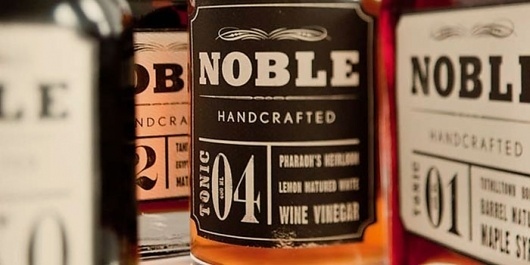 NobleÂ Handcrafted - TheDieline.com - Package Design Blog #packaging #type #handcrafted #noble