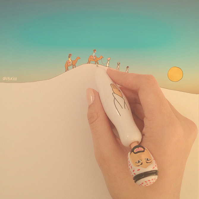 DESERT JOURNEY ❑ illustration by @iSKiii