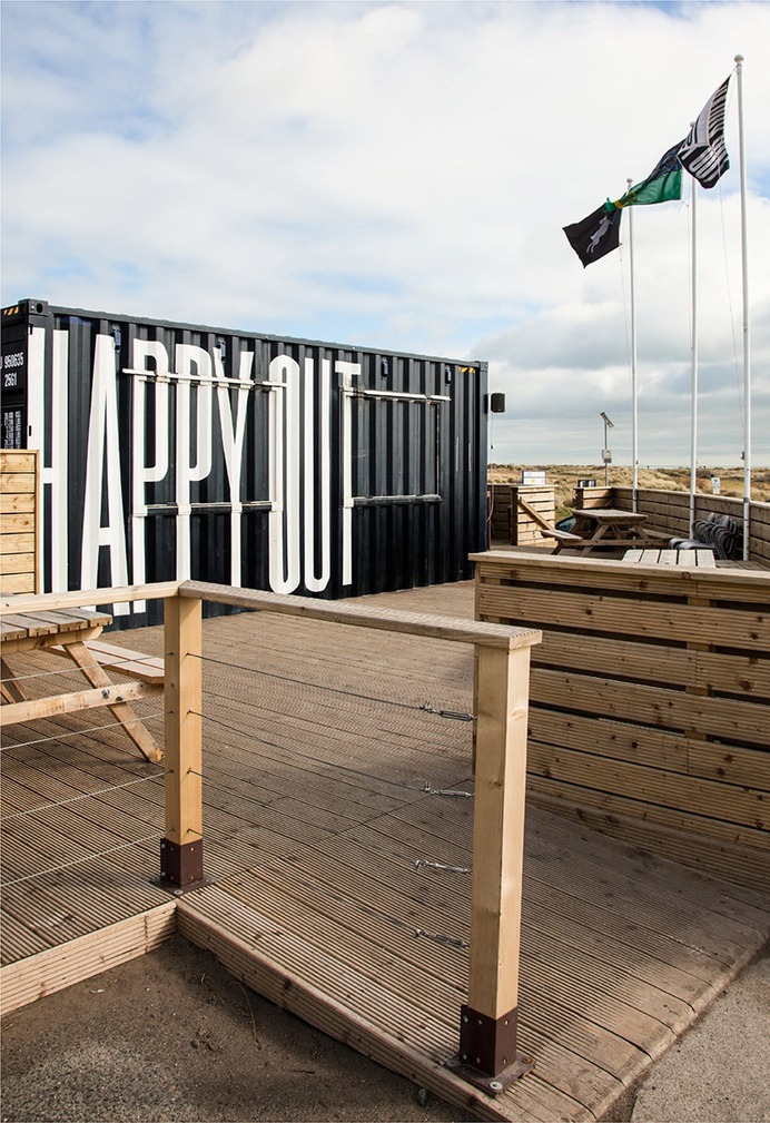 Happy Out Identiy - Mindsparkle Mag Together We Create designed Happy Out – a new coffee shop in a shipping container on the edge of Bull Island out in Dublin Bay (in fact, it's probably the beginning of a new outdoor coffee empire). #logo #packaging #identity #branding #design #color #photography #graphic #design #gallery #blog #project #mindsparkle #mag #beautiful #portfolio #designer