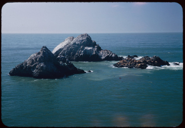 Seal Rocks. San Francisco. Mar. 26, 1952 #san francisco #rocks