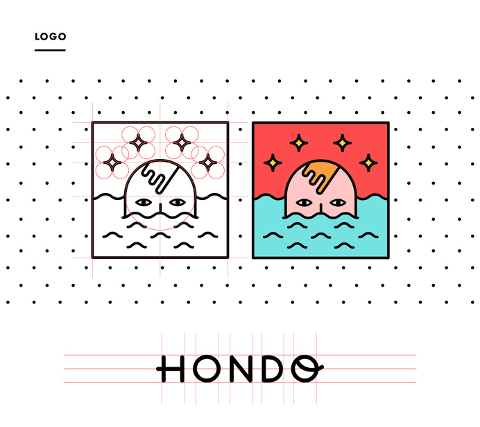 Hondo Estudio minimal flat colorful illustration Camilla Zamora Santiago Chile mindsparkle mag
