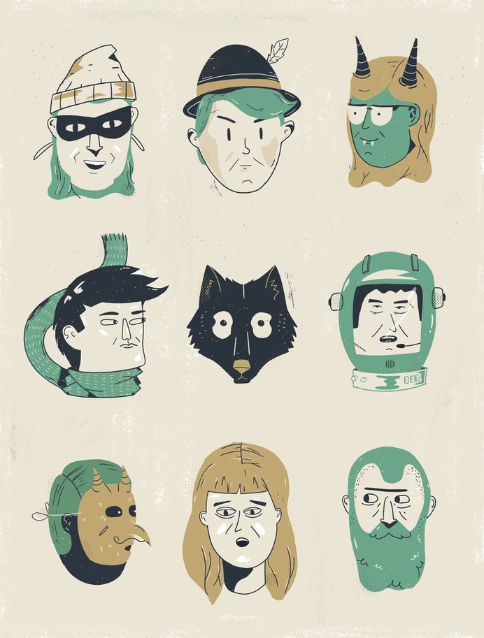 Faces by Rodrigo Fortes