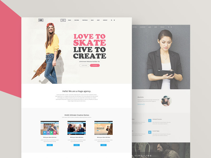 HUGE Modern & Elegant Website Samples #website #template
