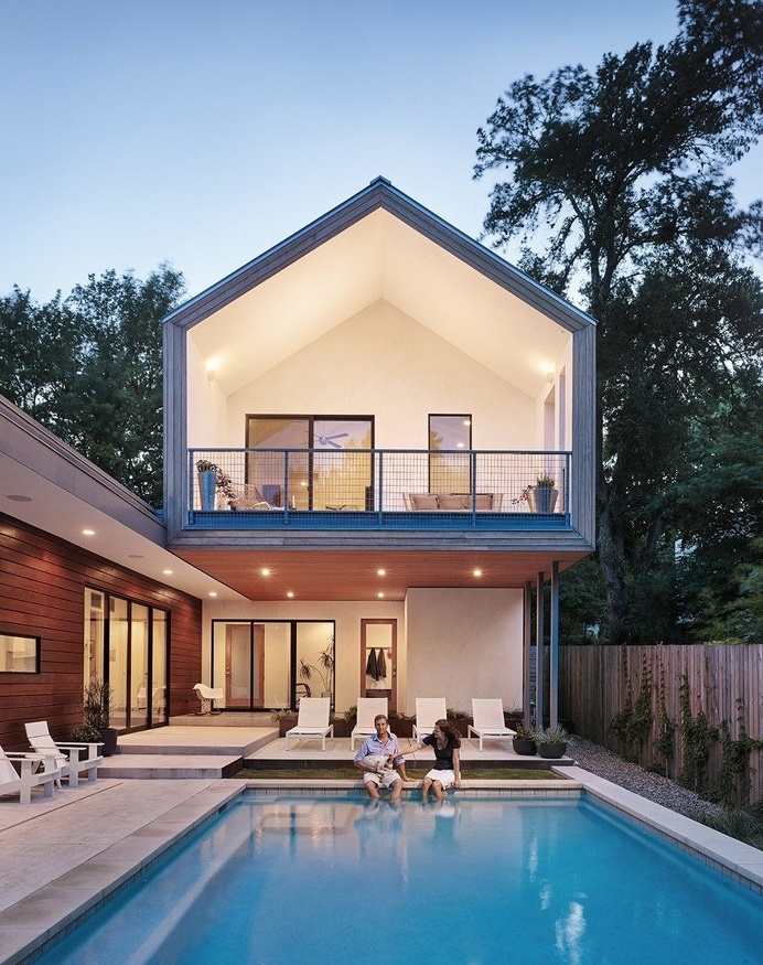 Simple Geometry Shines in Modern Austin Home 10