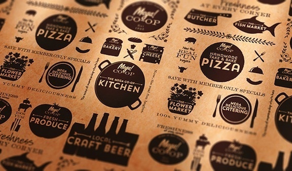 Branding and Package Design #brier #branding #co-op #design #icons #food #rebranding #vintage #logo #david #typography