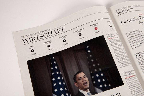 Ressort Wirtschaft #design #germany #newspaper #editorial #layout #berlin