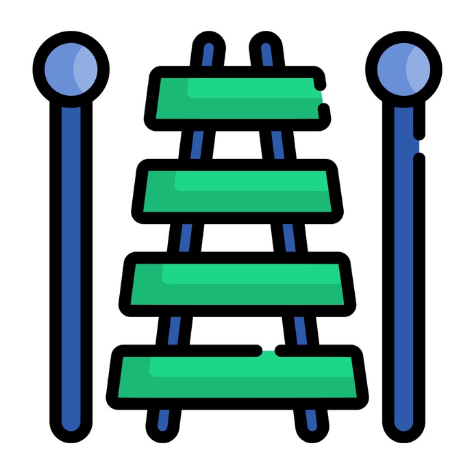 See more icon inspiration related to music and multimedia, percussion instrument, musical instrument, orchestra, xylophone and music on Flaticon.