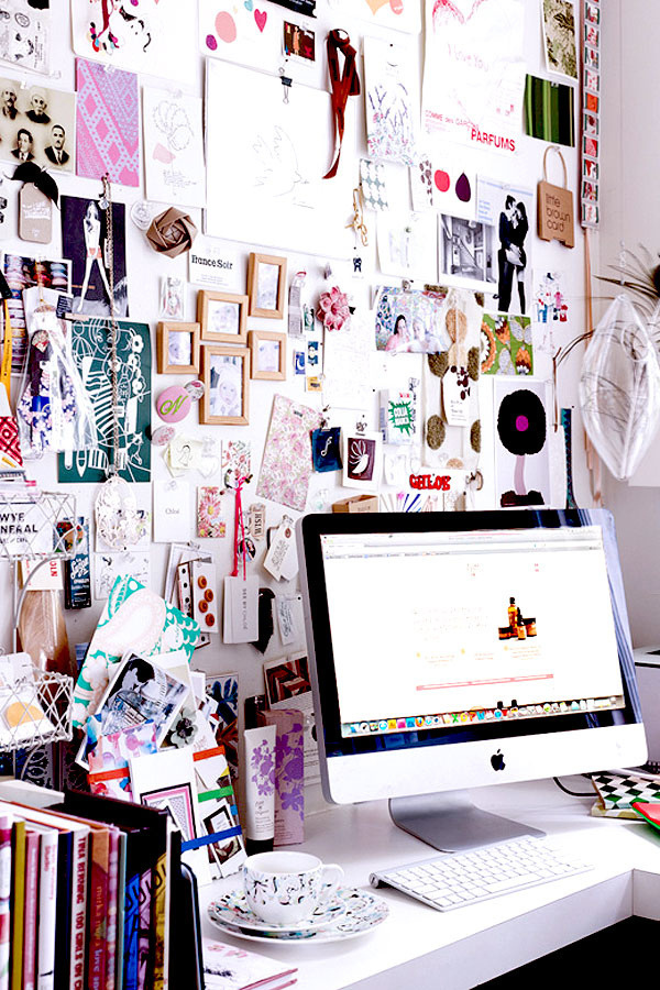 at the office : inspiration boards #office #desk #home #workspace
