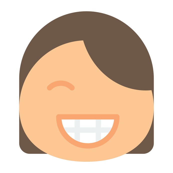 See more icon inspiration related to face, girl, smiley, emoticon, happy, emotion, feelings, smiling, people and interface on Flaticon.