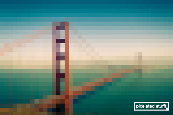 Pixelated Stufff - Golden Gate Bridge #mckay #pixelated #stufff #gate #stephen #golden #bridge