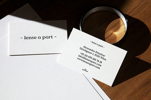 Lens a part by Josef Heigl #business #card #stationary