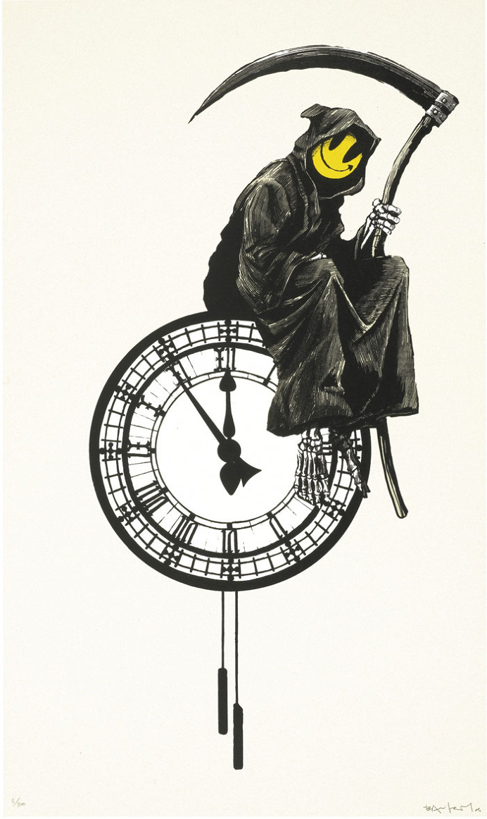 Banksy Grin Reaper