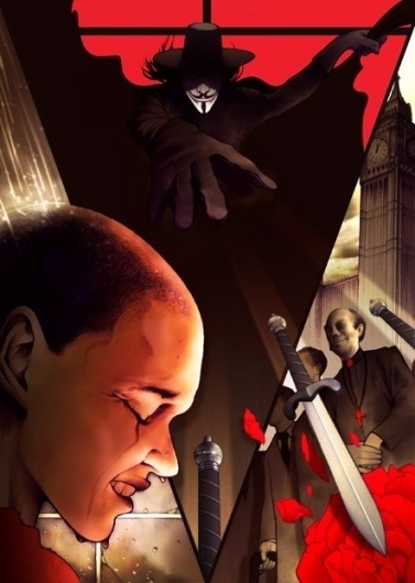 Chris B. Murray #designs #v #illustration #vendetta #posters #for #movies #comics