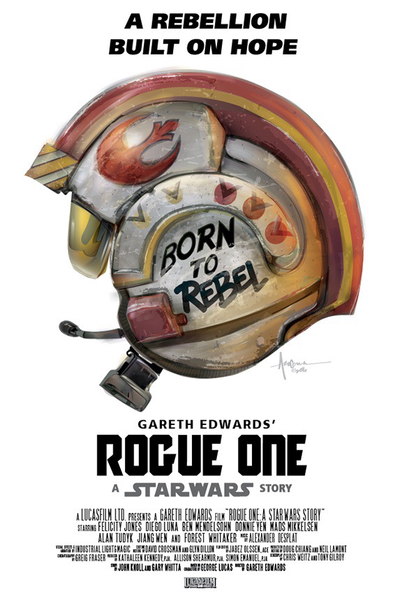 BORN to REBEL – Star Wars Rogue One Vector
