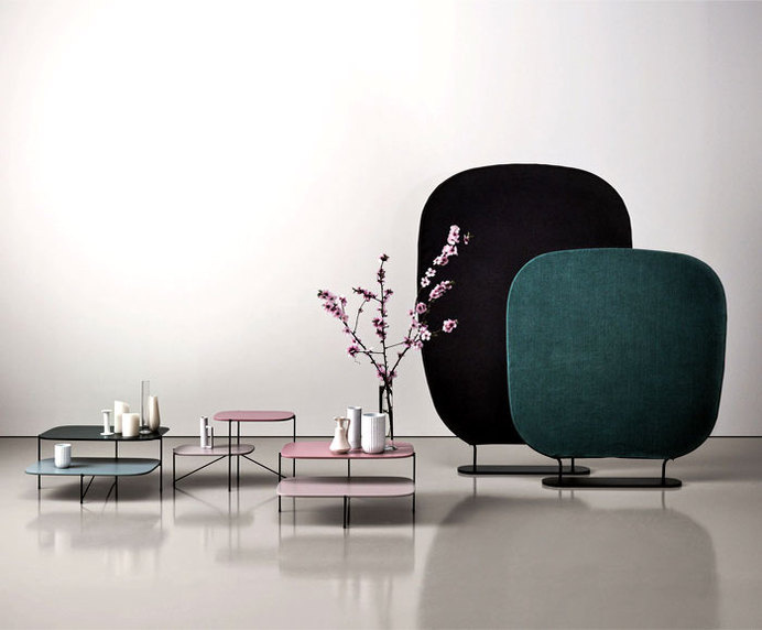 Room Divider Compact System that Decorate and Separate textile room divider #design #furniture #textile #divider #devider #room