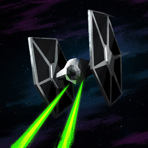 Nerdy Illustrations on Behance #illustration #signalnoise #wars #star