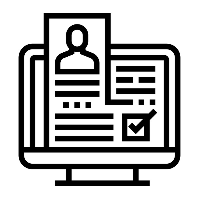 See more icon inspiration related to contact, online resume, online profile, business and finance, seo and web, professions and jobs, resume, browser, communications, online, profile and computer on Flaticon.