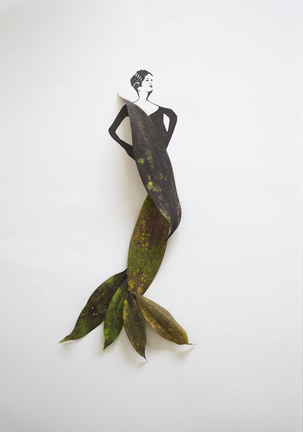 Fashion in Leaves6 #illustration #nature