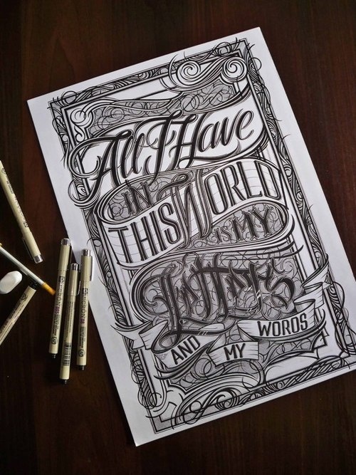 All I Have In This World by Mateusz Witczak #design #graphic #quality #typography