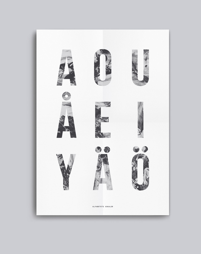 #Poster #Typography #Layout #Graphicdesign #Design #Marble #Marbled #Water marble - Christine Jansson