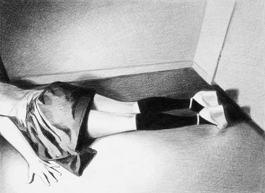 Temptation To Be Good | MERCEDES HELNWEIN #14 #10 #black #on #paper #2010 #art #5 #x #pencil #25