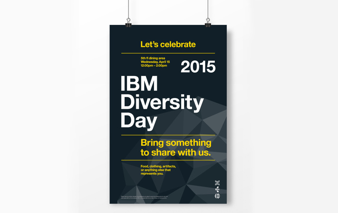 Diversity Day Poster. Typography. #IBM #diversityday