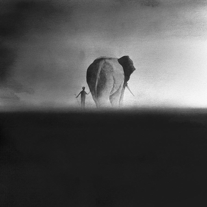 Monochrome Watercolors by Elicia Edijanto
