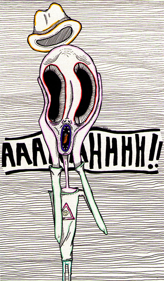 "Aaaaahhhh!!" by Molly Yllom #illustration #character #design