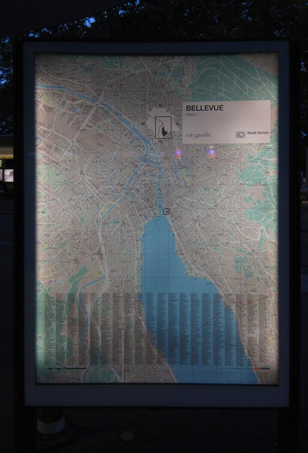 Zurich City Map #swiss #design #graphic #map #wayfinding #zurich