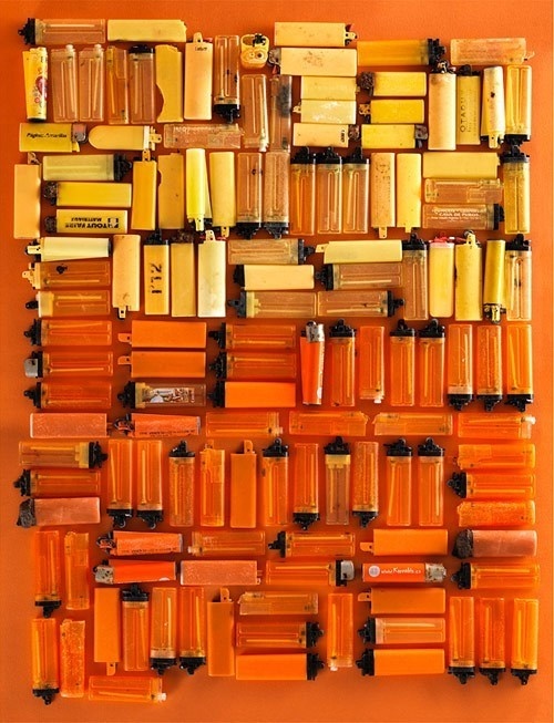 Walking My Dog by Eddy de Azevedo #collection #collage #orange