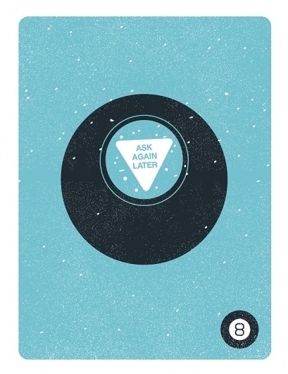 Dribbble - 8ball.jpg by Dave Behm #vector #freelance #illustrator #design #retro #texture #poster #art