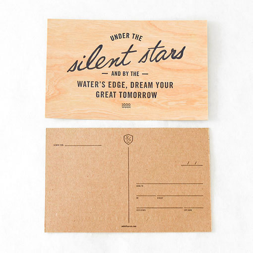 SideshowPressShop_04 #print #script #minimal #postcard