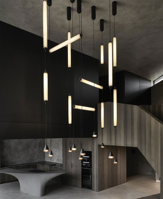 Tubular Puro Suspension Lamps in Hand-Blown Glass by Brokis - InteriorZine