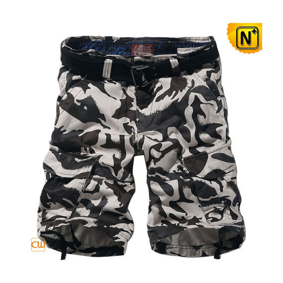100% Cotton Camo Cargo Shorts CW140196 #camo #shorts #cargo