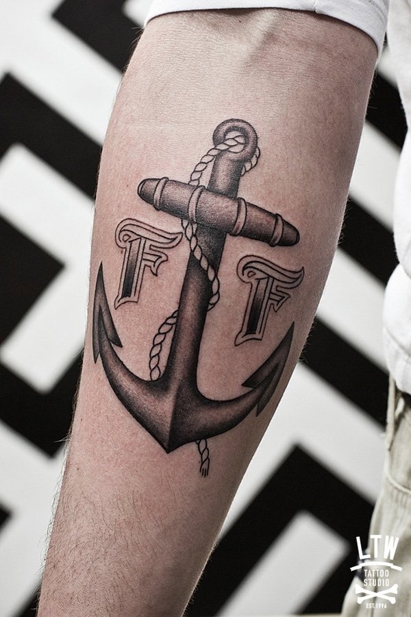35 AWESOME ANCHOR TATTOO DESIGNS