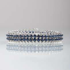 Vintage Saphir-Diamant-Armband