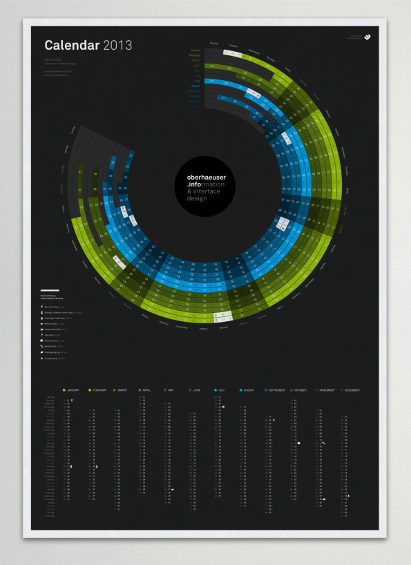 calendar #concentric #calendar #color #grid #poster #circle #typography