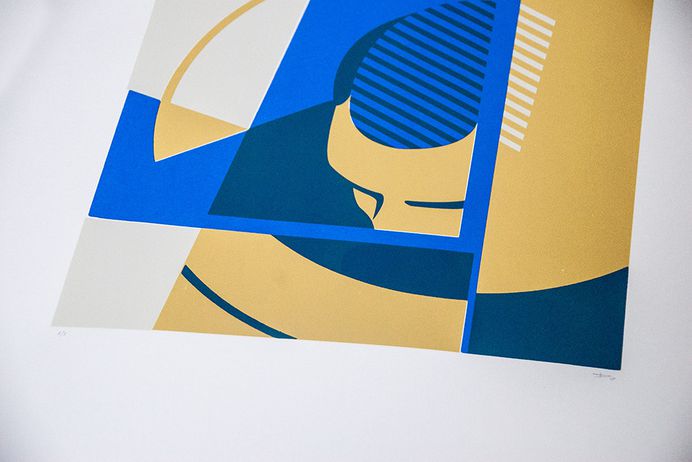 MIRRORMAN II 3 color screen print