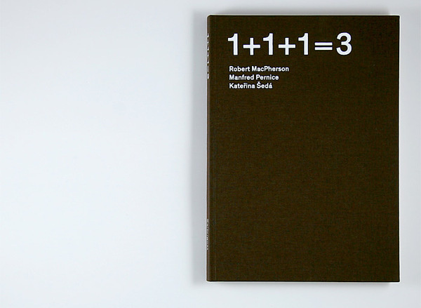 Atelier Carvalho Bernau: 1+1+1=3 #book cover