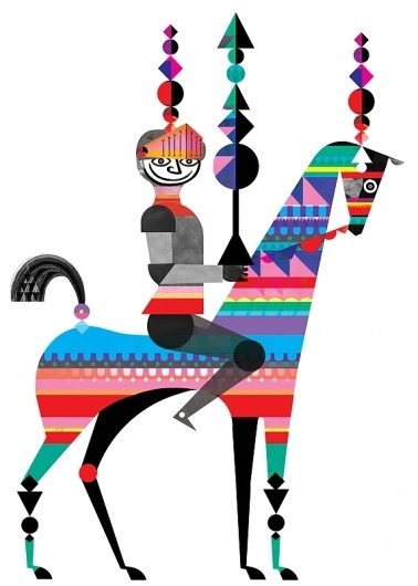 artistic.ly - Lesley Barnes Illustration #smiling #lesley #illustration #barnes #knight
